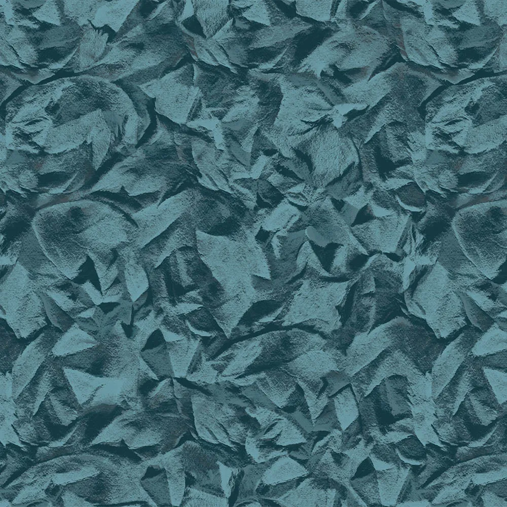 Teal Embossed Wallpaper – Sparkling Depth (7806-4)